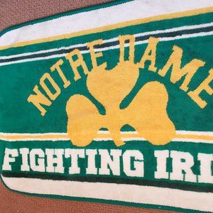 Vintage Notre Dame Fighting Irish Thick Fleece Throw Blanket. Wool Like.